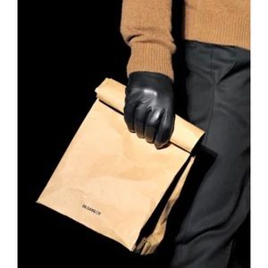 Jil Sander Unisex Vasari Lunch Bag Clutch 2012 Runway NWT *minor flaw